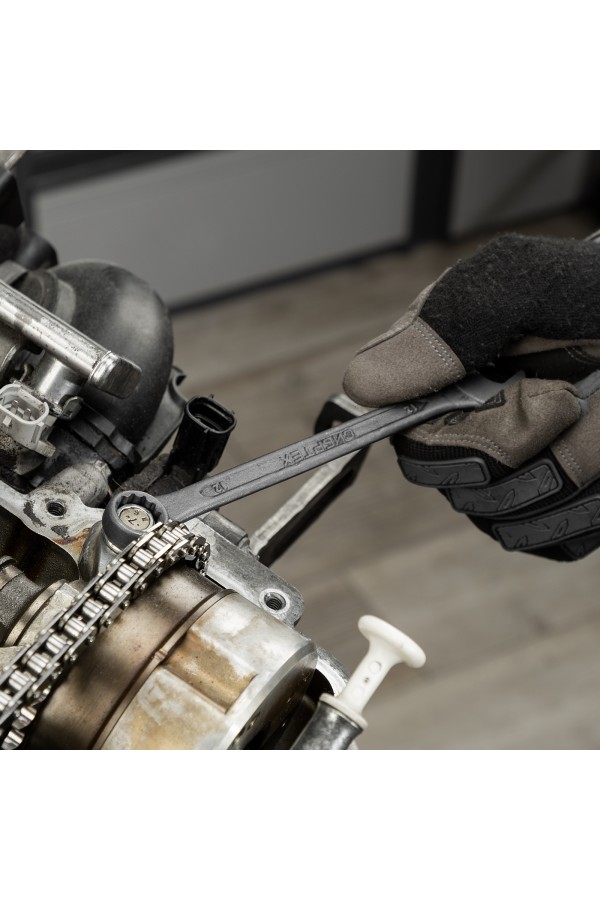 Набор ключей комбинированных, 6 - 22 мм, 12 шт., CrV, фосфатированные Сибртех