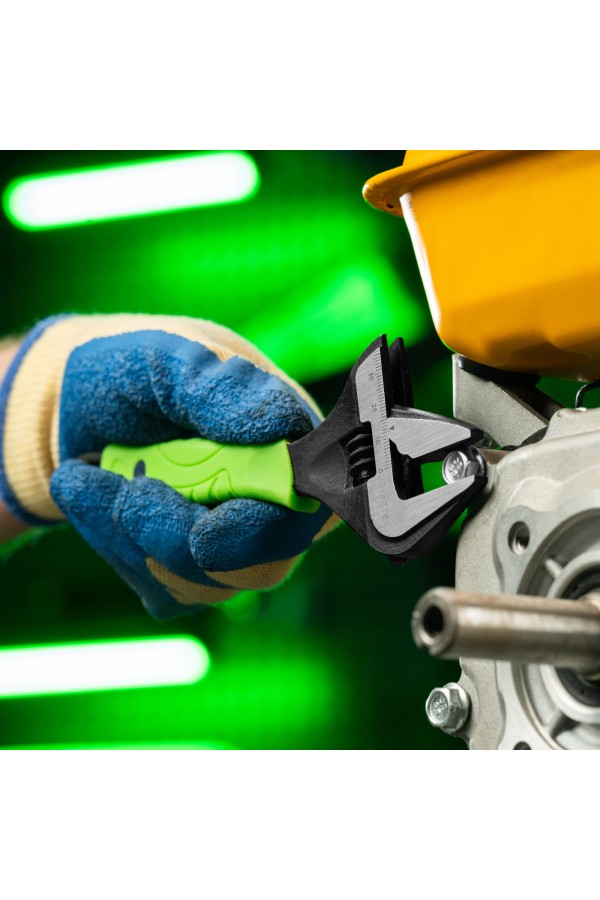 Ключ разводной, 200 мм, тонкие губки, фосфатированый Сибртех