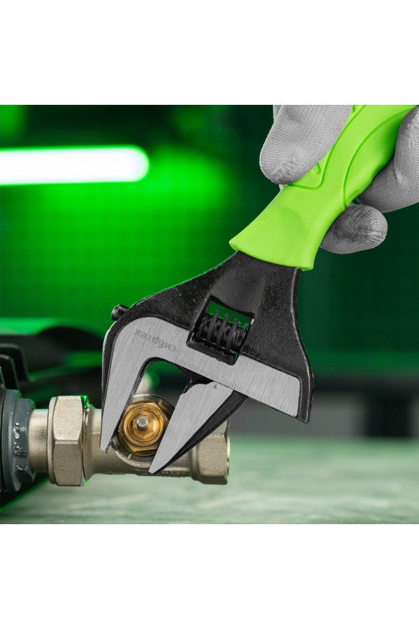 Ключ разводной, 250 мм, тонкие губки, фосфатированый Сибртех