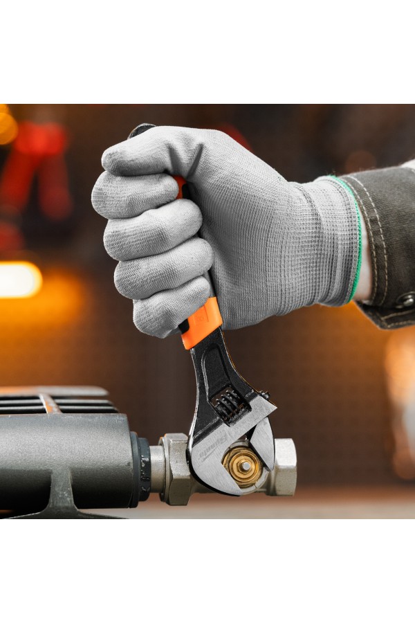 Ключ разводной, 200 мм, двухкомпонентная рукоятка Sparta