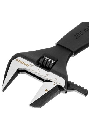 Ключ разводной, переставная губка, 200 мм, CRV GROSS