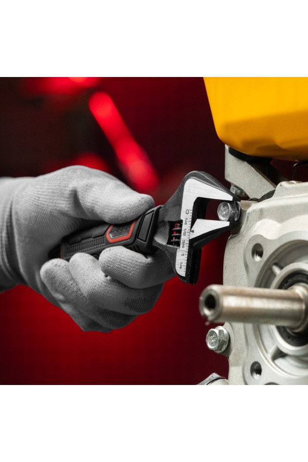 Ключ разводной, тонкие губки, фосфатированный, двухкомпонентная рукоятка, 150 мм, PRO Matrix