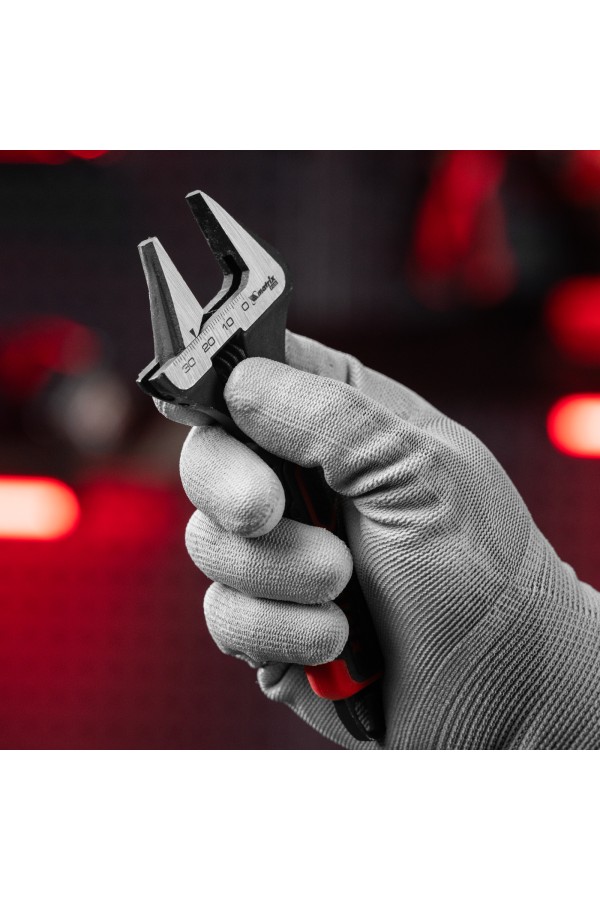 Ключ разводной, тонкие губки, фосфатированный, двухкомпонентная рукоятка, 150 мм, PRO Matrix