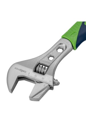 Ключ разводной, 200мм, переставная губка, 2-х комп.рукоятка Сибртех