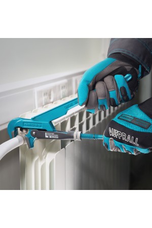 Ключ трубный рычажный 1, №1, цельнокованый, CrV, тип 