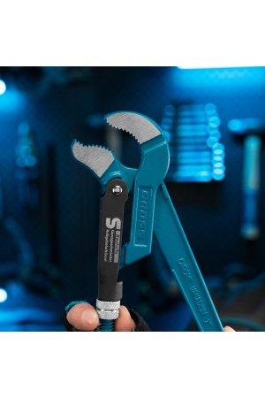 Ключ трубный рычажный 1, №1, цельнокованый, CrV, тип 