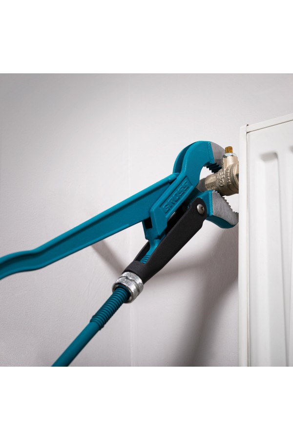 Ключ трубный рычажный 1.5, №2, цельнокованый, CrV, тип 