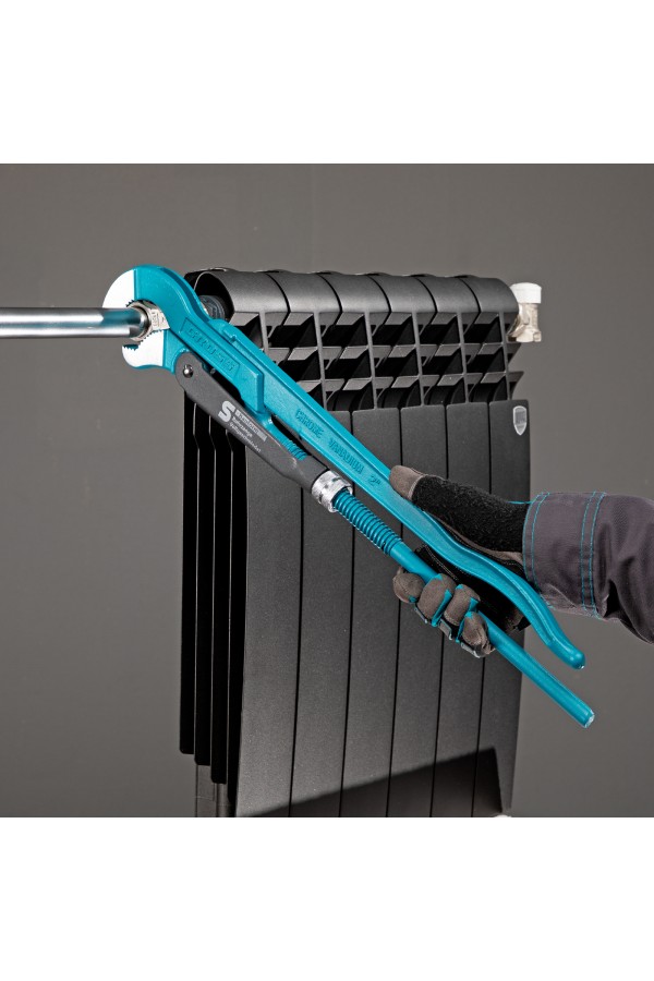 Ключ трубный рычажный 2, №3, цельнокованый, CrV, тип 