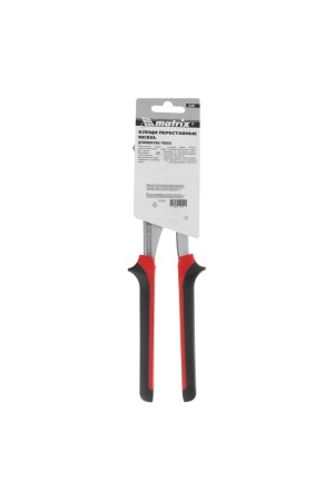 Клещи переставные Nickel (белый) 250 мм, хром-ванадий, двухкомпонентные рукоятки Matrix