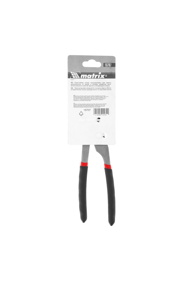 Клещи, 165 мм, переставные, обливные рукоятки Matrix