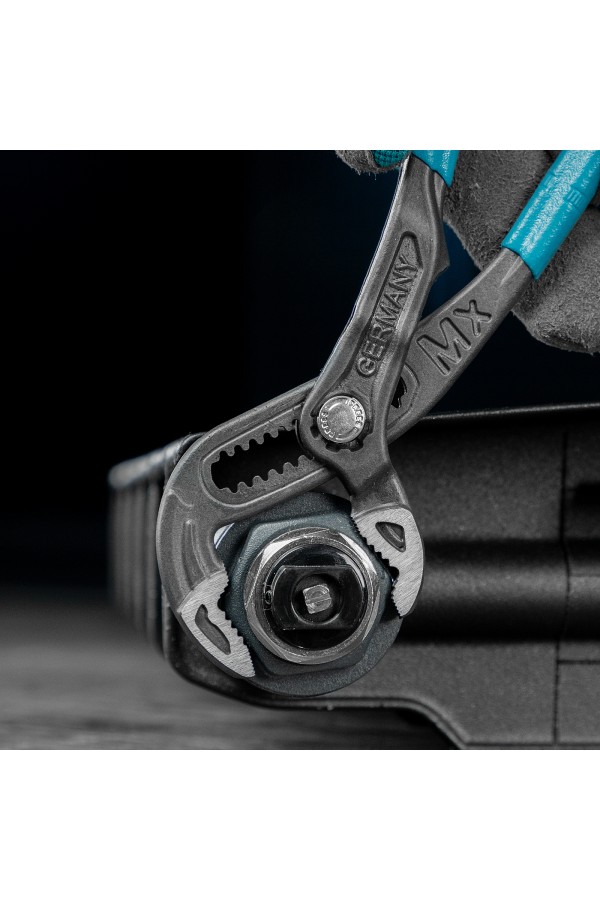 Клещи переставные, кнопочный механизм, обливные рукоятки, 180 мм Gross