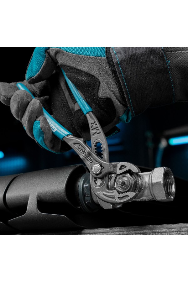 Клещи переставные, кнопочный механизм, обливные рукоятки, 180 мм Gross