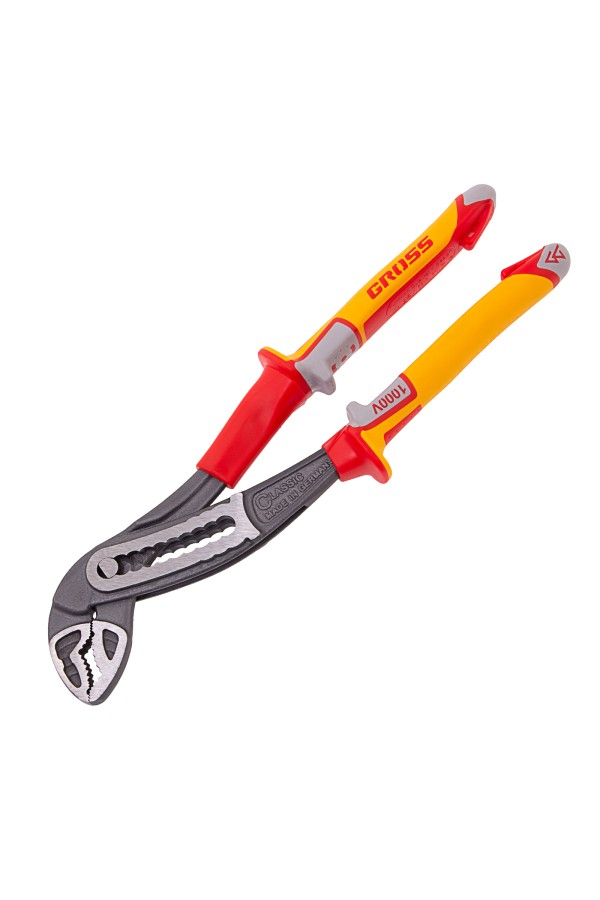 Клещи переставные, диэлектрические рукоятки до 1000 В, 240 мм Gross