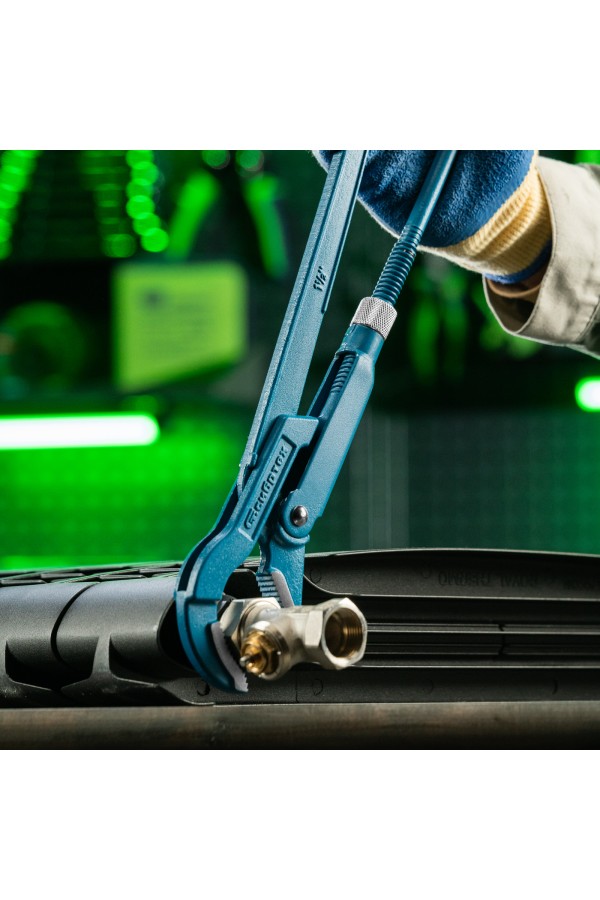 Ключ трубный рычажный №2, 1.5", литой, тип "B" Сибртех