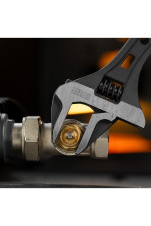 Ключ разводной, 250 мм, CrV, кованый Denzel