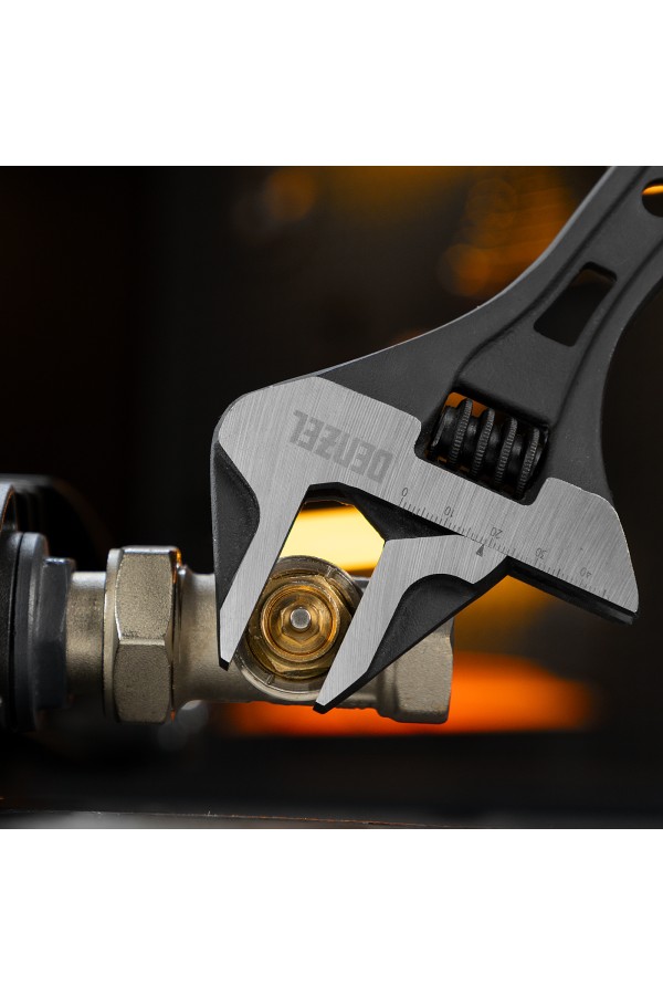 Ключ разводной, 300 мм, CrV, кованый Denzel