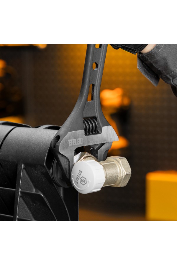 Ключ разводной, 300 мм, CrV, кованый Denzel