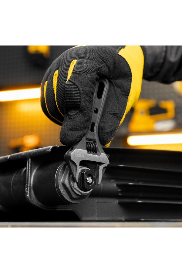 Ключ разводной 115 мм, CrV, кованый, укороченная рукоятка Denzel