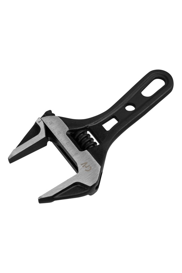 Ключ разводной 135 мм, CrV, кованый, укороченная рукоятка Denzel