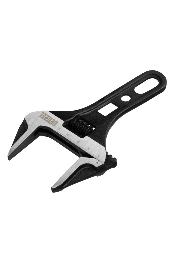 Ключ разводной 155 мм, CrV, кованый, укороченная рукоятка Denzel