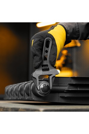 Ключ разводной 155 мм, CrV, кованый, укороченная рукоятка Denzel