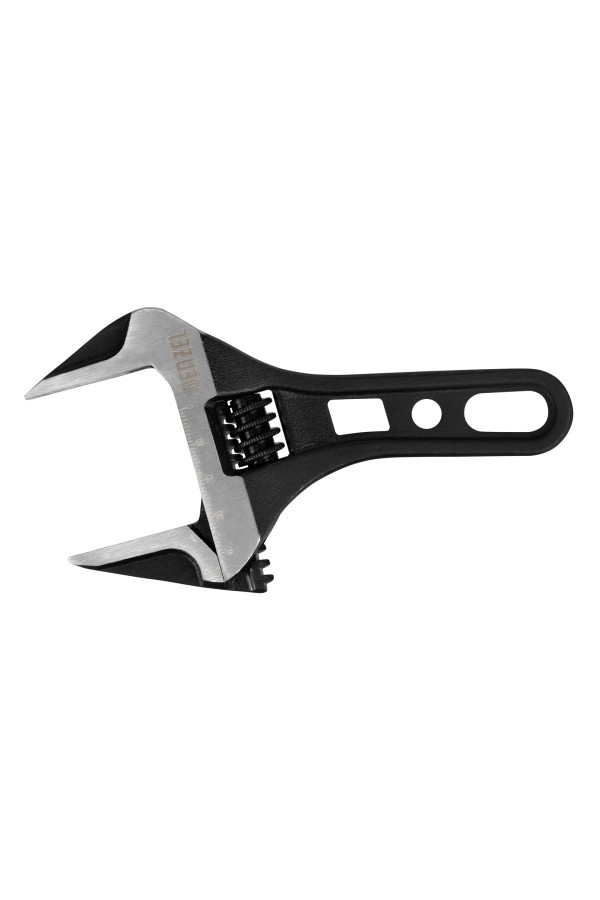 Ключ разводной 155 мм, CrV, кованый, укороченная рукоятка Denzel