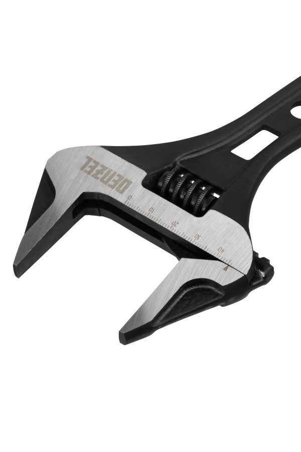 Ключ разводной 185 мм, CrV, кованый, укороченная рукоятка Denzel