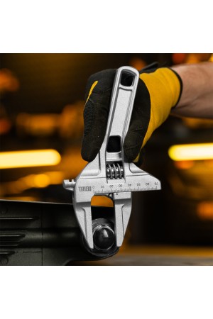 Ключ разводной 205 мм, алюминиевый Denzel