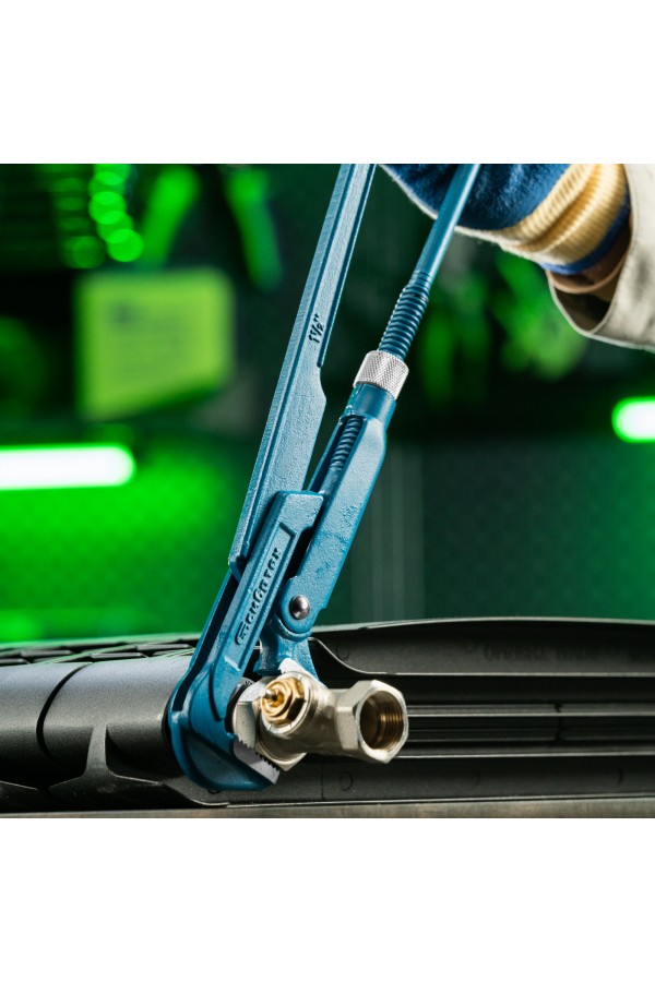 Ключ трубный рычажный №2, 1.5", литой, тип "L" Сибртех