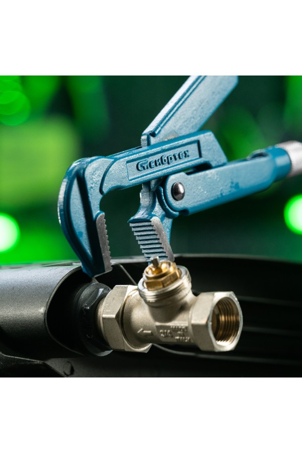 Ключ трубный рычажный №2, 1.5", литой, тип "L" Сибртех