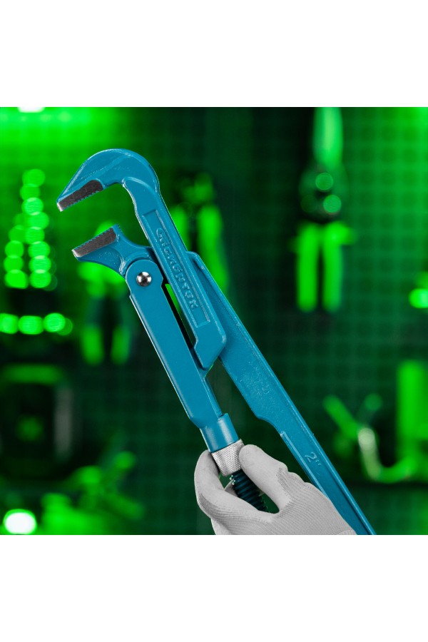 Ключ трубный рычажный №3, 2", литой, тип "L" Сибртех