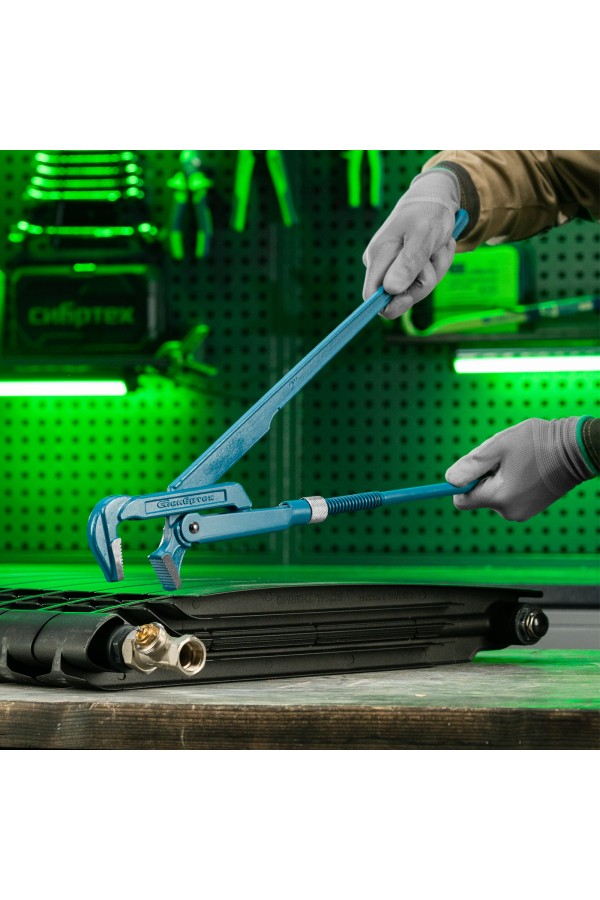 Ключ трубный рычажный №3, 2", литой, тип "L" Сибртех