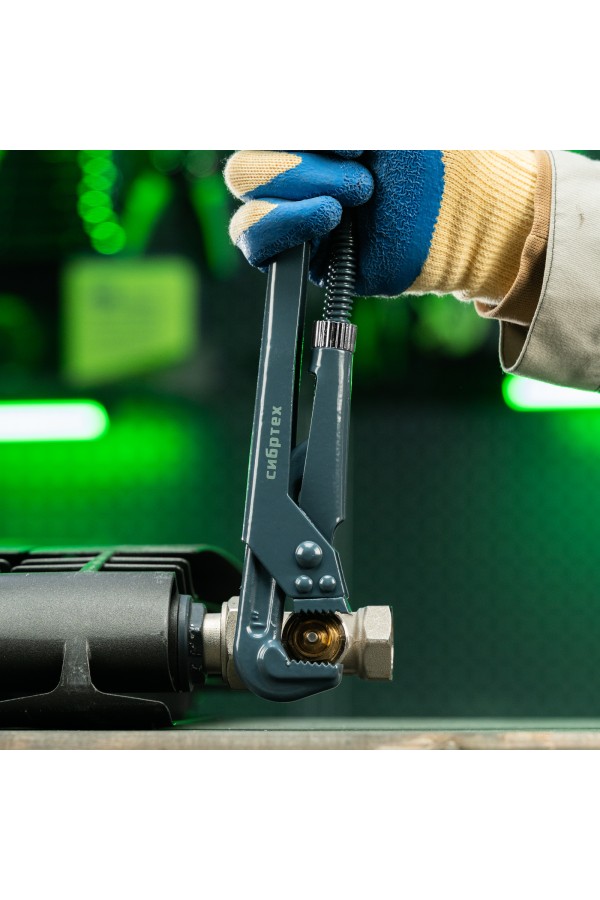 Ключ трубный рычажный КТР-1, 1", кованый, тип "L" Сибртех