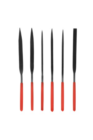 Набор надфилей, 160 х 4 мм, 6 шт, обрезиненные рукоятки Matrix