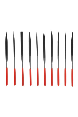 Набор надфилей, 160 х 4 мм, 10 шт, обрезиненные рукоятки Matrix