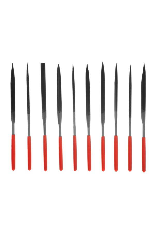 Набор надфилей, 160 х 4 мм, 10 шт, обрезиненные рукоятки Matrix