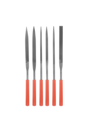 Набор надфилей, 180 х 5 мм, 6 шт, пластиковые рукоятки Matrix