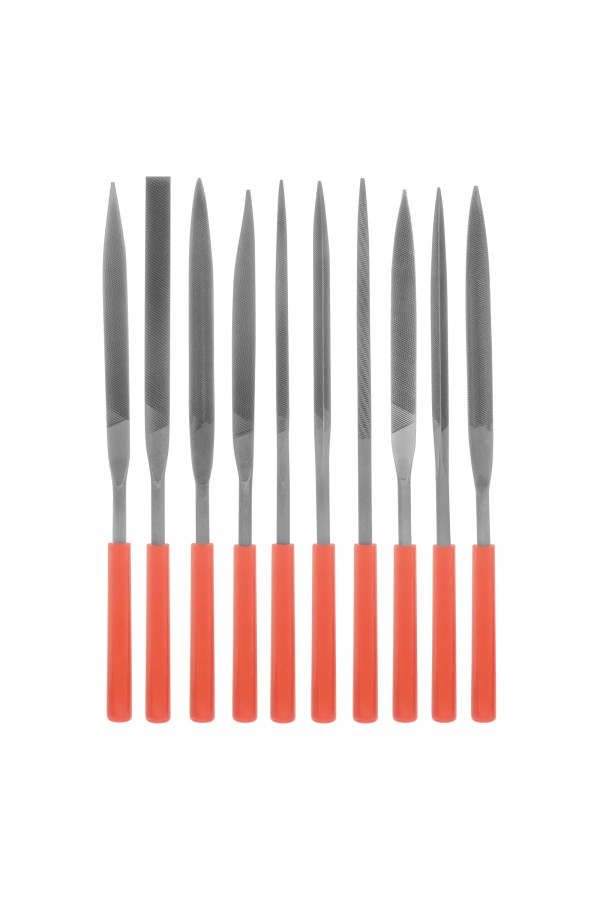 Набор надфилей, 180 х 5 мм, 10 шт, пластиковые рукоятки Matrix