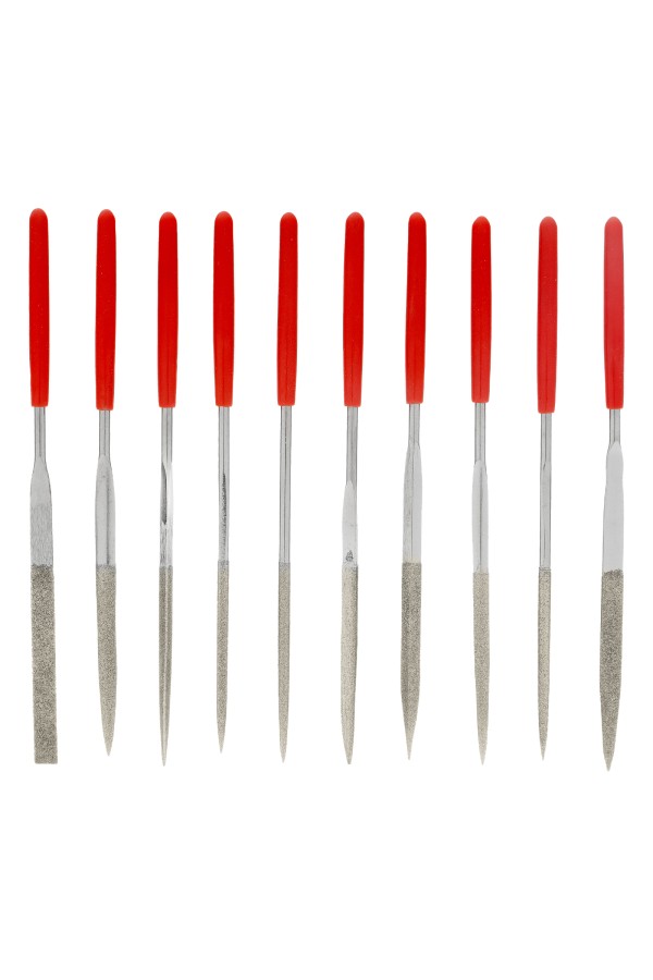 Набор надфилей алмазных, 140 х 50 х 3 мм, 10 шт Matrix