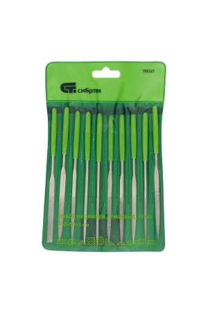 Набор надфилей алмазных, 140 х 50 х 3 мм, 10 шт Сибртех