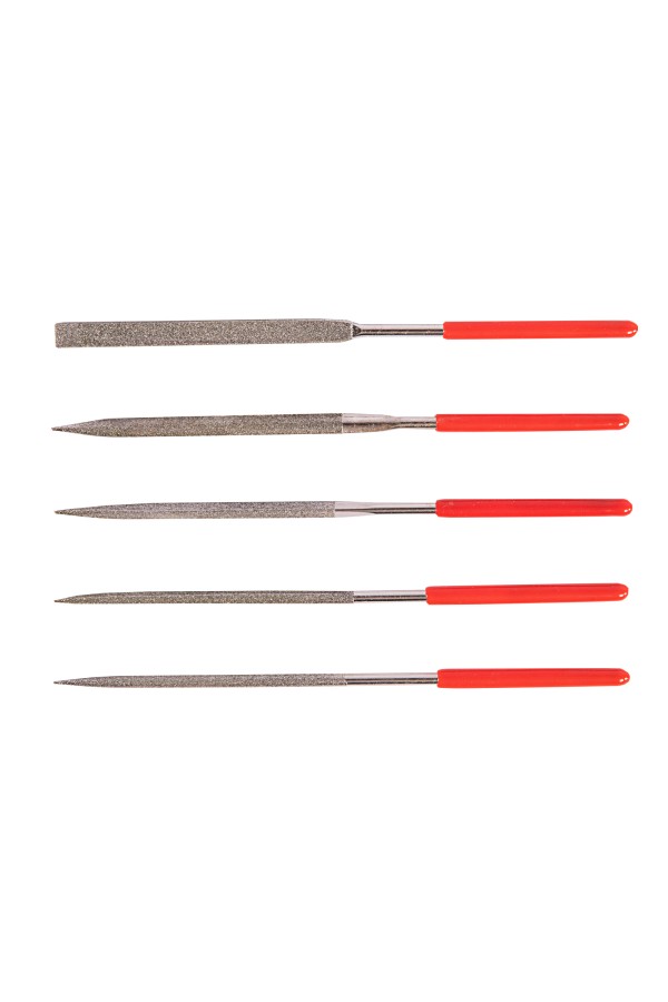 Набор надфилей алмазных, 140 х 70 х 3 мм, 5 шт Matrix