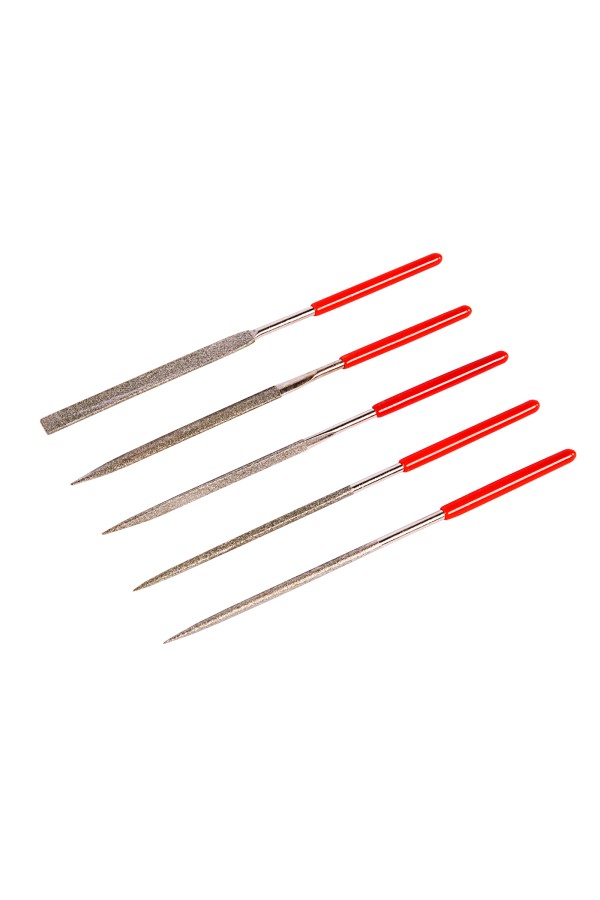 Набор надфилей алмазных, 140 х 70 х 3 мм, 5 шт Matrix