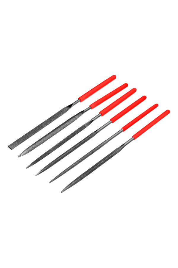 Набор надфилей алмазных, 140 х 70 х 3 мм, 6 шт Matrix