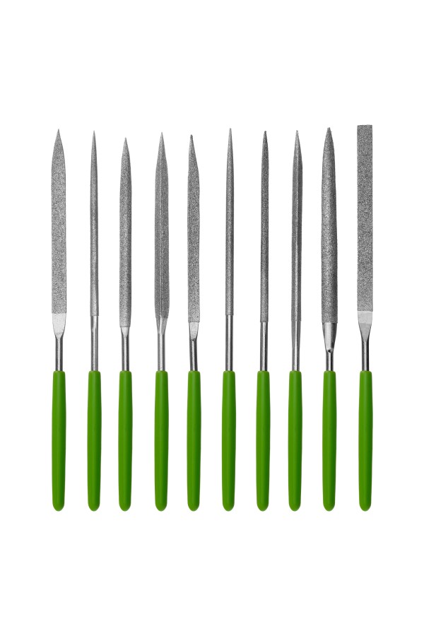Набор надфилей алмазных 140 х 70 х 3 мм, 10 шт Сибртех