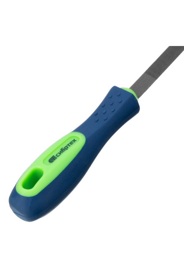 Напильник, 150 мм, трехгранный, двухкомпонентная рукоятка, №2 Сибртех