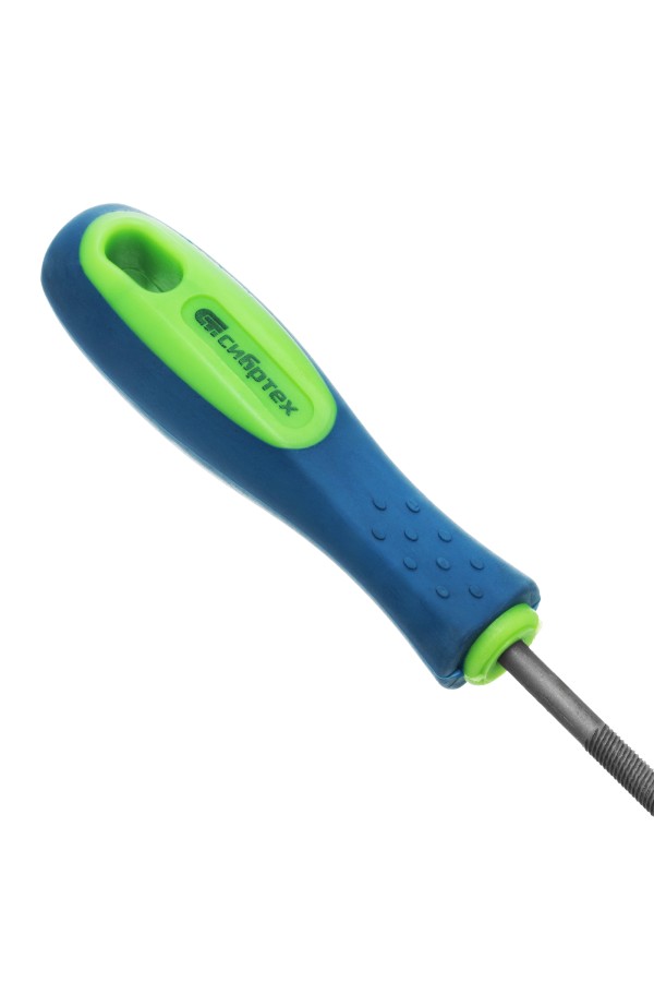 Напильник, 150 мм, круглый, двухкомпонентная рукоятка, №2 Сибртех