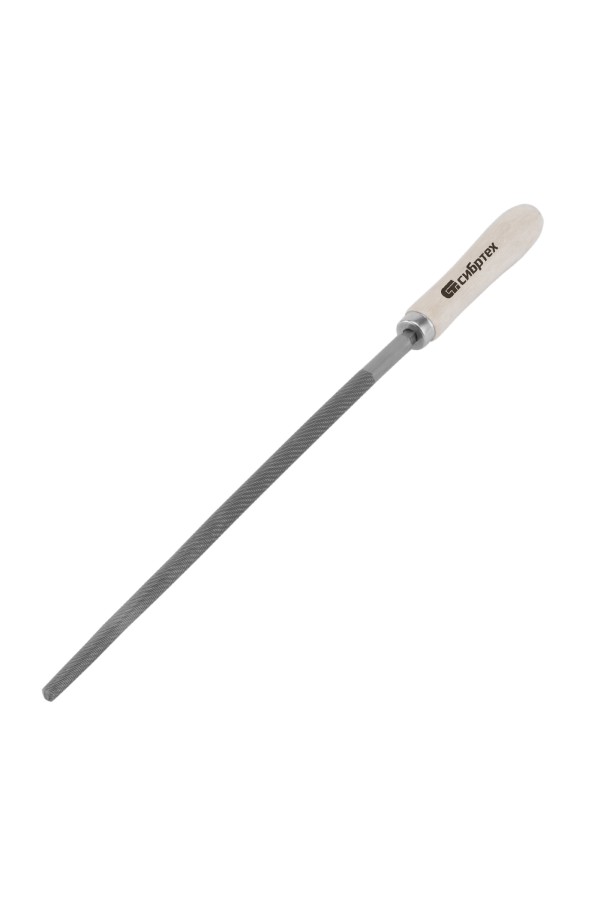 Напильник круглый, 300 мм, деревянная ручка Сибртех