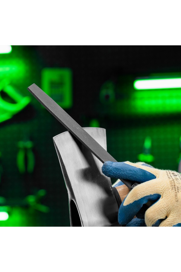 Напильник плоский, 200 мм, деревянная ручка Сибртех