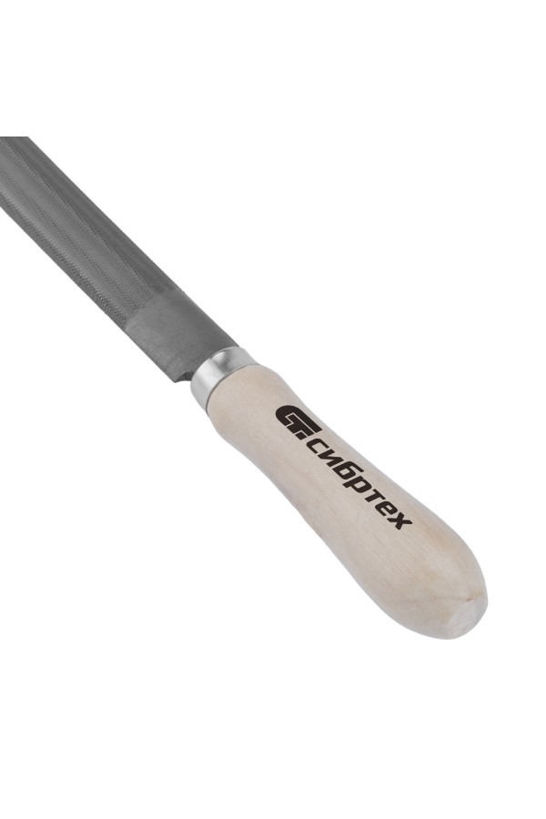 Напильник полукруглый, 200 мм, деревянная ручка Сибртех