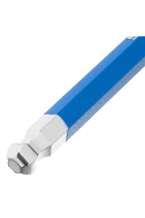 Набор ключей имбусовых HEX, 1.5-10 мм, S2, 9 шт, магнит, экстра-длинные с шаром, хром/краска Gross